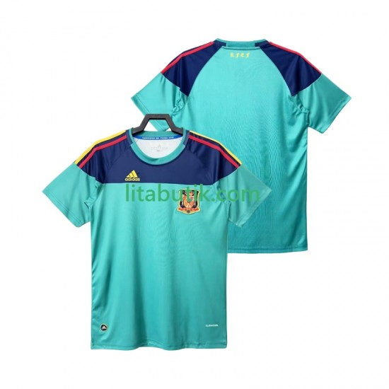 Spanien Målvakt Retro Män Hemma Fotbollströja 2010 Kortärmad