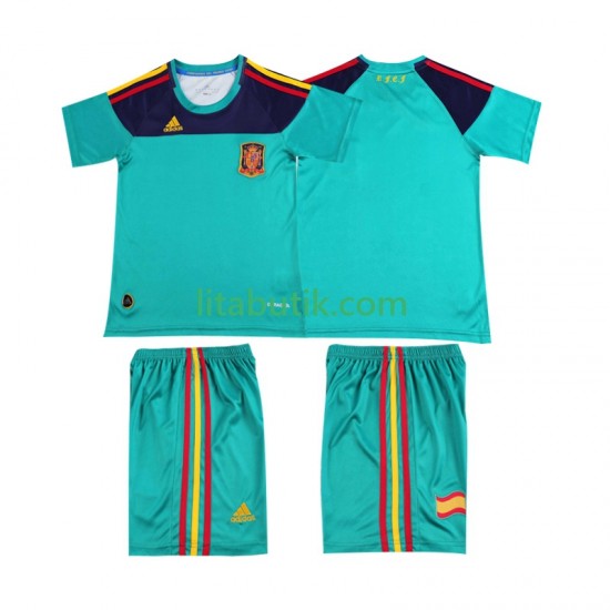 Spanien Målvakt Retro Barn Hemma Fotbollströja 2010 Kortärmad