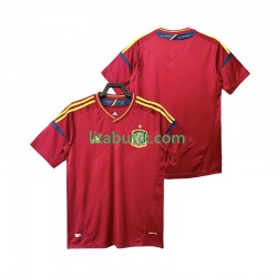 Spanien 2012 Retro Män Hemma Fotbollströja Kortärmad Spanien 2012 Retro Män Hemma Fotbollströja Kortärmad