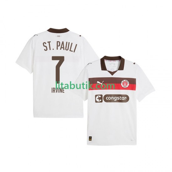 St. Pauli Jackson Irvine 7 Män Borta Fotbollströja 2025-2026 Kortärmad