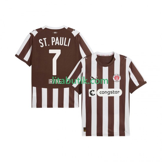 St. Pauli Jackson Irvine 7 Män Hemma Fotbollströja 2025-2026 Kortärmad