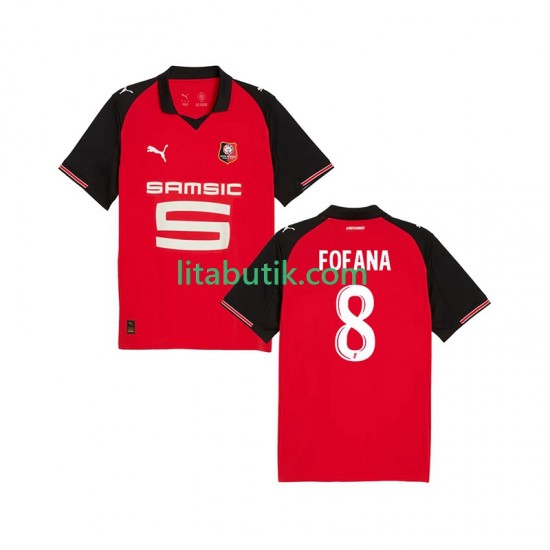 Stade Rennais Seko Fofana 8 Män Hemma Fotbollströja 2025-2026 Kortärmad