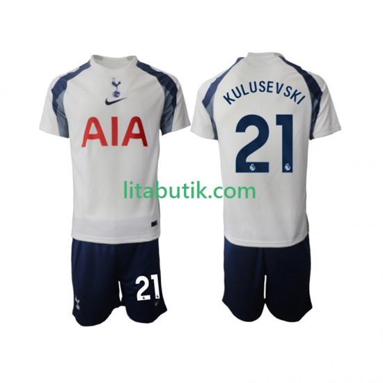 Tottenham Hotspur Kulusevski 21 Barn Hemma Fotbollströja 2025-2026 Kortärmad