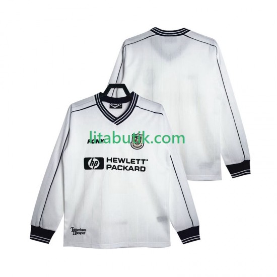 Tottenham Hotspur 1997 Retro Män Hemma Fotbollströja 1999 Långärmad