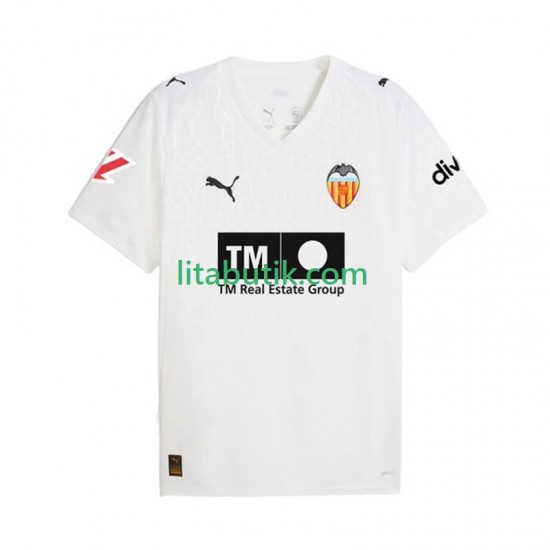 Valencia CF Män Hemma Fotbollströja 2025-2026 Kortärmad