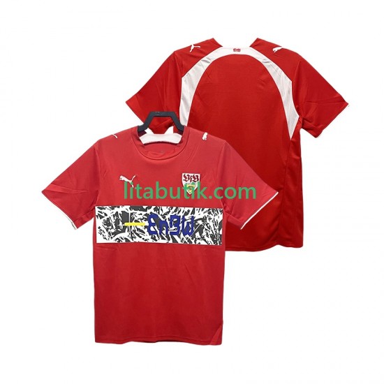 VfB Stuttgart 2007 Retro Män Borta Fotbollströja 2006 Kortärmad