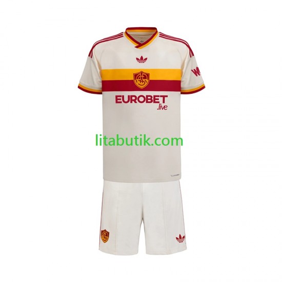AS Roma Barn Borta Fotbollströja 2026-2027 Kortärmad