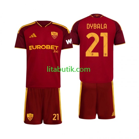AS Roma Paulo Dybala 21 Barn Hemma Fotbollströja 2026-2027 Kortärmad