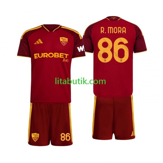 AS Roma Rodrigo Mora 86 Barn Hemma Fotbollströja 2026-2027 Kortärmad