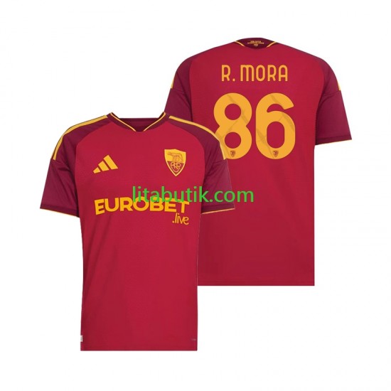 AS Roma Rodrigo Mora 86 Män Hemma Fotbollströja 2026-2027 Kortärmad