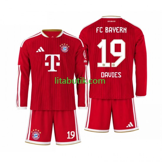 FC Bayern München Alphonso Davies 19 Barn Hemma Fotbollströja 2026-2027 Långärmad