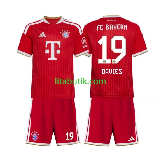 FC Bayern München Alphonso Davies 19 Barn Hemma Fotbollströja 2026-2027 Kortärmad