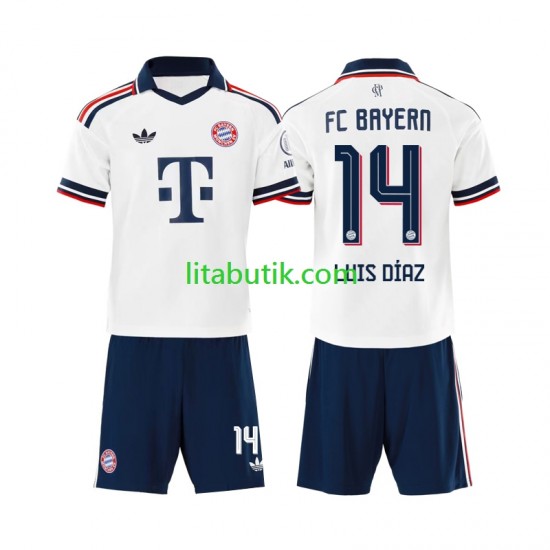 FC Bayern München Luis Diaz 14 Barn Borta Fotbollströja 2026-2027 Kortärmad