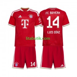 FC Bayern München Luis Diaz 14 Barn Hemma Fotbollströja 2026-2027 Kortärmad