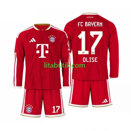 FC Bayern München Michael Olise 17 Barn Hemma Fotbollströja 2026-2027 Långärmad