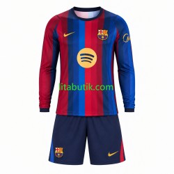 FC Barcelona Barn Hemma Fotbollströja 2026-2027 Långärmad