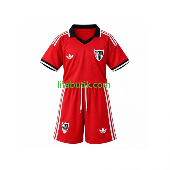 Sevilla FC Retro Barn Hemma Fotbollströja 2026-2027 Kortärmad