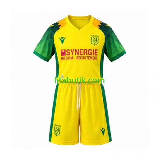 Nantes Barn Hemma Fotbollströja 2026-2027 Kortärmad
