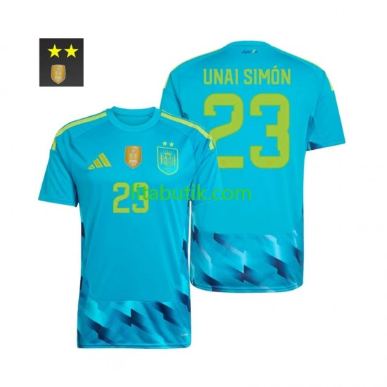 Spanien Unai Simon 23 Målvakt Män Hemma Fotbollströja 2026-2027 Kortärmad