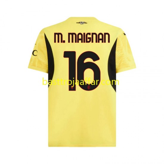AC Milan Mike Maignan 16 Målvakt Män Borta Fotbollströja 2024-2025 Kortärmad