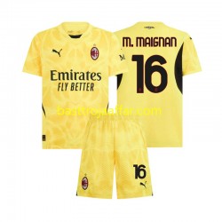 AC Milan Mike Maignan 16 Målvakt Barn Borta Fotbollströja 2024-2025 Kortärmad