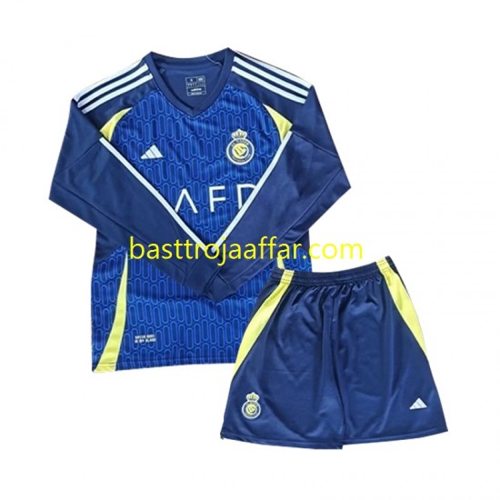 Al Nassr Barn Borta Fotbollströja 2024-2025 Långärmad