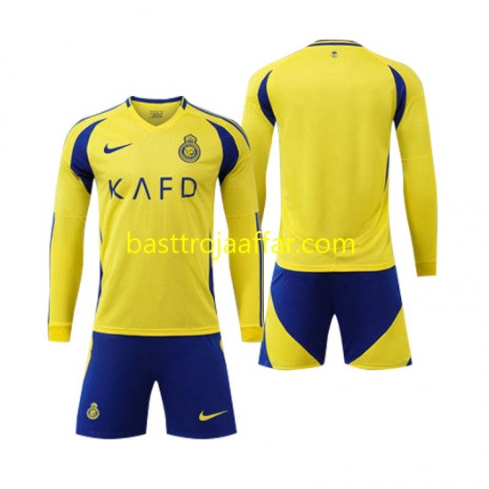 Al Nassr Barn Hemma Fotbollströja 2024-2025 Långärmad