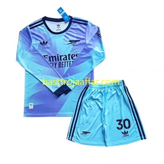 Arsenal Sterling 30 Barn Tredje Fotbollströja 2024-2025 Långärmad