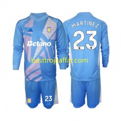 Aston Villa Emiliano Martinez 23 Målvakt Barn Tredje Fotbollströja 2024-2025 Långärmad Aston Villa Emiliano Martinez 23 Målvakt Barn Tredje Fotbollströja 2024-2025 Långärmad