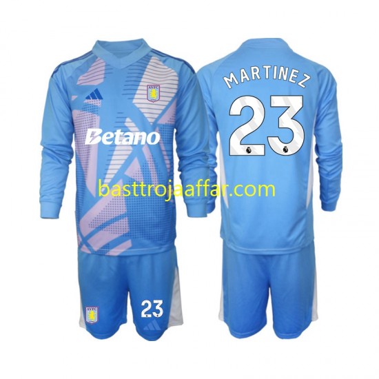 Aston Villa Emiliano Martinez 23 Målvakt Barn Tredje Fotbollströja 2024-2025 Långärmad