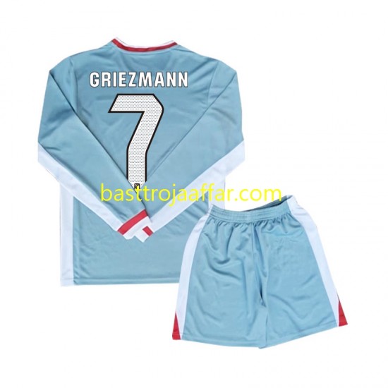 Atlético Madrid Antoine Griezmann 7 Barn Borta Fotbollströja 2024-2025 Långärmad