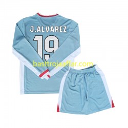 Atlético Madrid Julian Alvarez 19 Barn Borta Fotbollströja 2024-2025 Långärmad