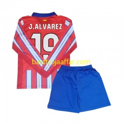 Atlético Madrid Julian Alvarez 19 Barn Hemma Fotbollströja 2024-2025 Långärmad