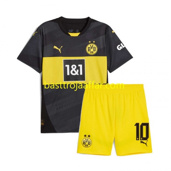 Borussia Dortmund Julian Brandt 10 Barn Borta Fotbollströja 2024-2025 Kortärmad