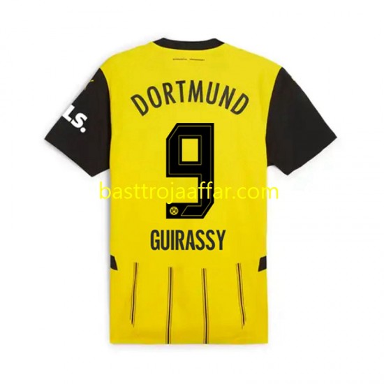Borussia Dortmund Serhou Guirassy 9 Män Hemma Fotbollströja 2024-2025 Kortärmad