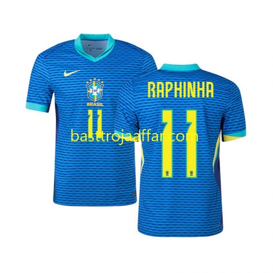 Brasilien RAPHINHA 11 Män Borta Fotbollströja 2024 Kortärmad