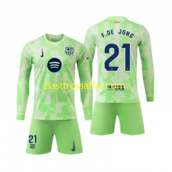 FC Barcelona F DE JONG 21 Barn Tredje Fotbollströja 2024-2025 Långärmad FC Barcelona F DE JONG 21 Barn Tredje Fotbollströja 2024-2025 Långärmad