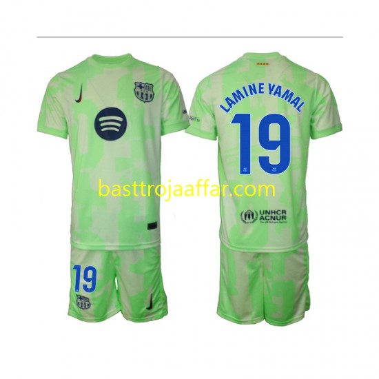 FC Barcelona Lamine Yamal 19 Barn Tredje Fotbollströja 2024-2025 Kortärmad