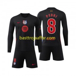 FC Barcelona Pedri 8 Barn Borta Fotbollströja 2024-2025 Långärmad FC Barcelona Pedri 8 Barn Borta Fotbollströja 2024-2025 Långärmad