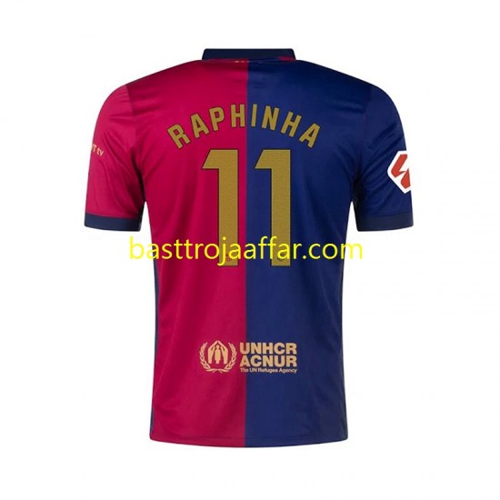 FC Barcelona RAPHINHA 11 Män Hemma Fotbollströja 2024-2025 Kortärmad