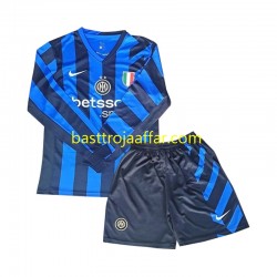 Inter Milan Barn Hemma Fotbollströja 2024-2025 Långärmad