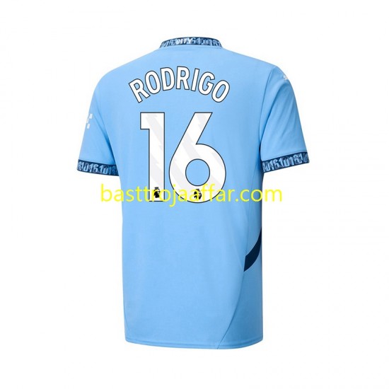 Manchester City RODRIGO 16 Män Hemma Fotbollströja 2024-2025 Kortärmad