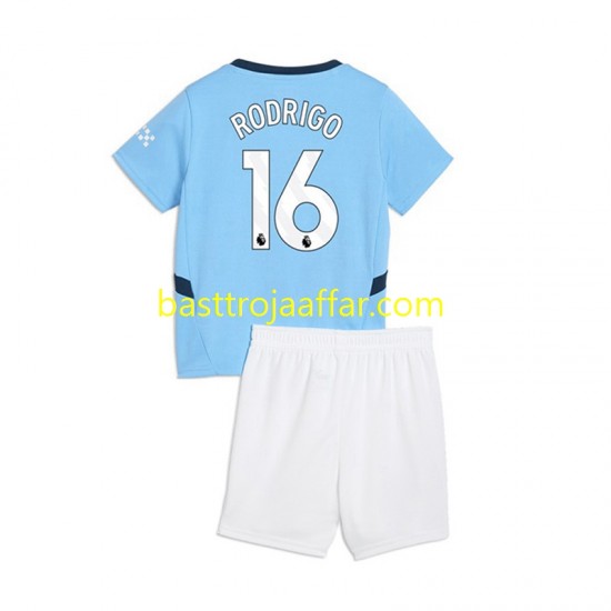 Manchester City RODRIGO 16 Barn Hemma Fotbollströja 2024-2025 Kortärmad