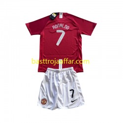 Manchester United Cristiano Ronaldo 7 Champion League 2007 Retro Barn Hemma Fotbollströja Kortärmad