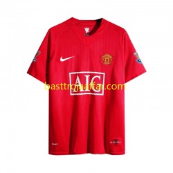 Manchester United 2007 Retro Män Hemma Fotbollströja Långärmad