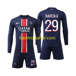 Paris Saint-Germain Bradley Barcola 29 Barn Hemma Fotbollströja 2024-2025 Långärmad Paris Saint-Germain Bradley Barcola 29 Barn Hemma Fotbollströja 2024-2025 Långärmad