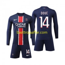 Paris Saint-Germain D Doue 14 Barn Hemma Fotbollströja 2024-2025 Långärmad Paris Saint-Germain D Doue 14 Barn Hemma Fotbollströja 2024-2025 Långärmad