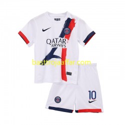 Paris Saint-Germain Ousmane Dembele 10 Barn Borta Fotbollströja 2024-2025 Kortärmad