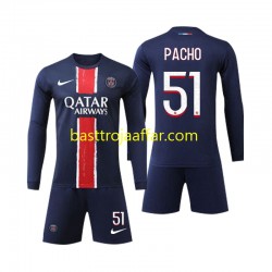 Paris Saint-Germain Pacho 51 Barn Hemma Fotbollströja 2024-2025 Långärmad Paris Saint-Germain Pacho 51 Barn Hemma Fotbollströja 2024-2025 Långärmad