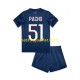 Paris Saint-Germain Willian Pacho 51 Barn Hemma Fotbollströja 2024-2025 Kortärmad